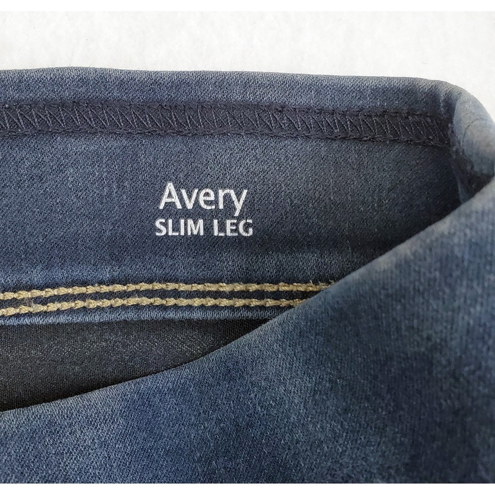 Gloria Vanderbilt Jeans All Around Slimming Avery Slim Leg Dark Pull-On Size 4P - Picture 6 of 7